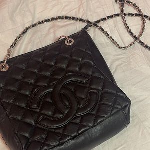 r e p Chanel bag long strap and hand bag style with zippers